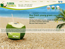 Tablet Screenshot of florida-coconuts.com